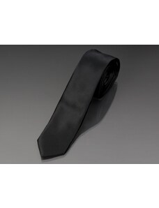 Kravata pánská AMJ úzká jednobarevná KI0027, černá