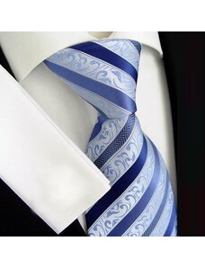 Beytnur 177-1 luxusní hedvábná kravata modrá