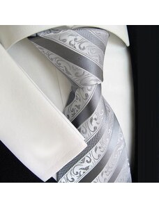Beytnur 177-5 luxusní hedvábná kravata šedá