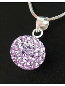 Šperky LAFIRA Style Stříbrný přívěsek kulička fialová 12mm
