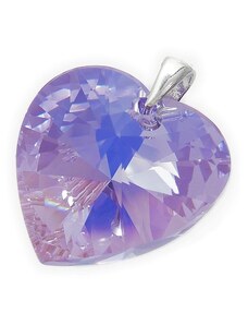 Šperky LAFIRA Style Stříbrný přívěsek Srdce Violet