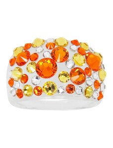 Šperky LAFIRA Style Prsten s krystaly Swarovski Sun