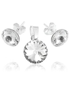 Šperky LAFIRA Style Stříbrná souprava Rivoli Crystal