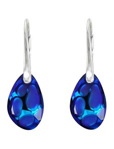 Šperky LAFIRA Style Stříbrné náušnice Radiolarian Bermuda Blue
