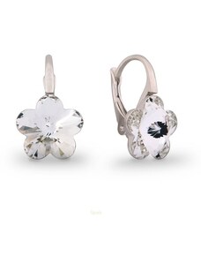 Šperky LAFIRA Style Stříbrné náušnice Flowers Crystal