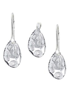 Šperky LAFIRA Style Stříbrná souprava Radiolarian Crystal