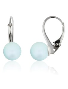 Šperky LAFIRA Style Stříbrné náušnice perly Pastel Blue