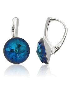 Šperky LAFIRA Style Stříbrné náušnice Sea Urchin Bermuda Blue