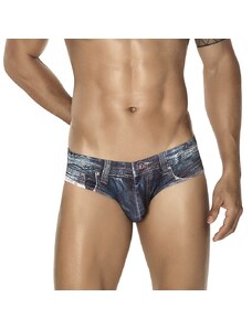 Clever Moda Denim Jean slipy blue CM-5201