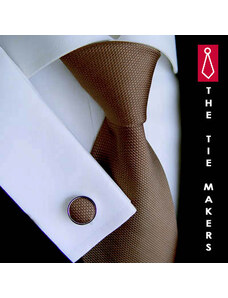 Beytnur Hnědá hedvábná kravata Tom Harrison 900-07