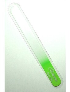 BOHEMIA CRYSTAL Velký skleněný pilník na nehty - 200mm - sv. zelený