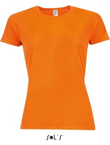 Sols Dámské triko s krátkým rukávem Sporty Women Sol's Neon oranžová XS