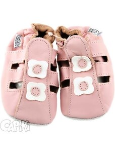 Capiki / TAPTAPI / AFELO CAPIKI měkké kožené capáčky - sandálky růžové