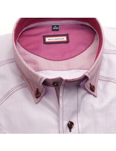 Willsoor Pánská klasická košile 6579 ve fialkové barvě