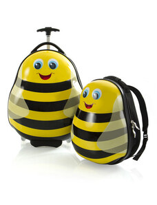 Heys Travel Tots Lightweight Kids Bumble Bee – sada batohu a kufru 13,8l