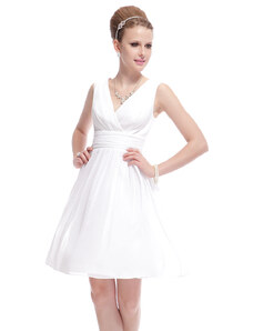 Ever-Pretty Bílé jednoduché šaty