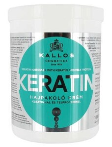 KALLOS KJMN Keratin Hair Mask 1000ml - hydratační keratinová maska na suché vlasy