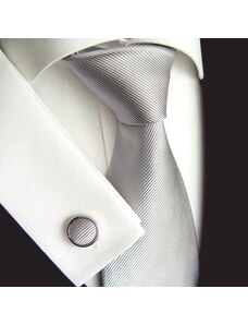 Beytnur Stříbrná hedvábná kravata Tom Harrison 900-22