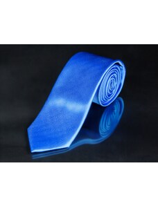 AMJ kravata pánská, šikmý proužkovaný vzor KU0029, modrá