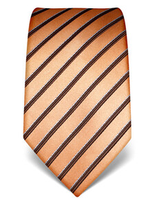 Elegantní kravata Vincenzo Boretti 22004 - oranžová s pruhem