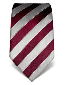 Pruhovaná kravata Vincenzo Boretti 21979 - burgunda