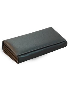 Černá kožená číšnická peněženka Nolan