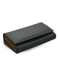 Černá kožená číšnická peněženka Kaeden