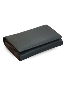 Černá kožená číšnická peněženka Lila