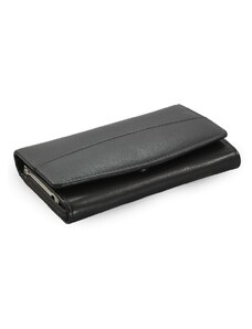 Černá dámská kožená rámová peněženka Khloen