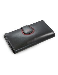 Černá dámská kožená rámová peněženka Lilah