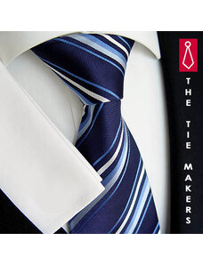 Elegantní hedvábná kravata Beytnur 185-1 modrá