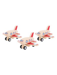 Bigjigs Toys Dřevěné natahovací letadlo 1 ks