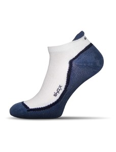 Buďchlap Bílo - modré pánske ponožky