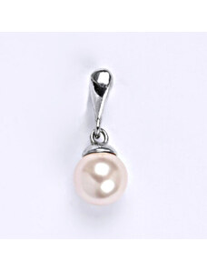 Čištín s.r.o. Stříbrný přívěšek se Swarovski perlou rosaline 8 mm, P 1397/22