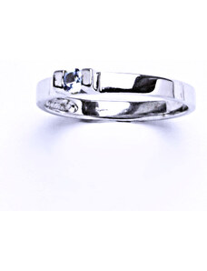 Čištín s.r.o. Stříbrný prsten se akvamarinem, prsten ze stříbra VR 36