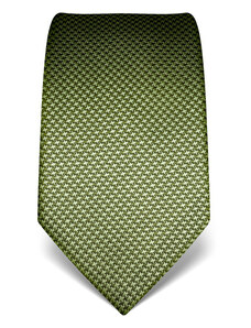 Tmavě zelená kravata Vincenzo Boretti 21989 - kohoutí stopa