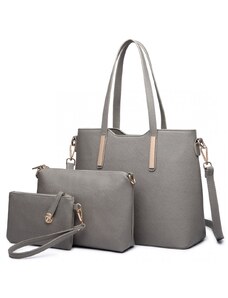 Miss Lulu Kabelkový set 3 pcs ML Grey