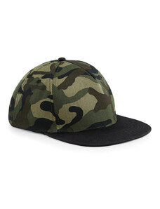 Beechfield Maskáčový Snapback Beechfield (B691) Zelený maskáč / Černá