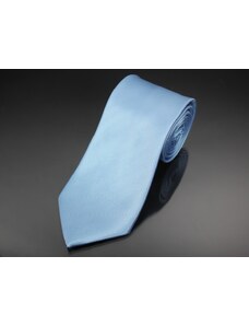 AMJ kravata pánská, šikmý proužkovaný vzor KU0011, světle modrá