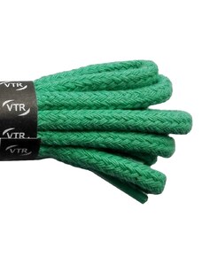 VTR Bavlněné kulaté tkaničky silné - světle zelené