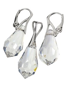 Šperky LAFIRA Style TEARDROP stříbrná sada Crystal