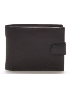 Pánská kožená černá peněženka - Delami 8945 černá