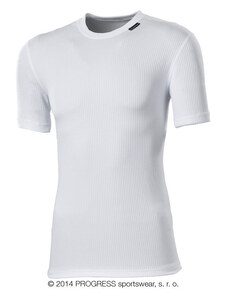 Progress Pánské funkční tričko s krátkým rukávem (bílá)