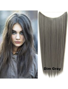 GIRLSHOW Flip in vlasy - 60 cm dlouhý pás vlasů - odstín Dim Gray