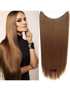 GIRLSHOW Flip in vlasy - 60 cm dlouhý pás vlasů - odstín 12