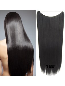 GIRLSHOW Flip in vlasy - 60 cm dlouhý pás vlasů - odstín 1B