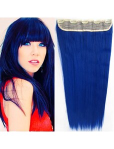 GIRLSHOW Clip in vlasy - 60 cm dlouhý pás vlasů - odstín Sea Blue