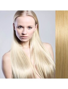 GIRLSHOW Clip in vlasy 100% lidské – Remy 105 g - pás vlasů - odstín 613 - blond