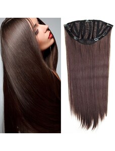 GIRLSHOW Clip in pás vlasů Jessica - 60 cm rovný pás - odstín 4
