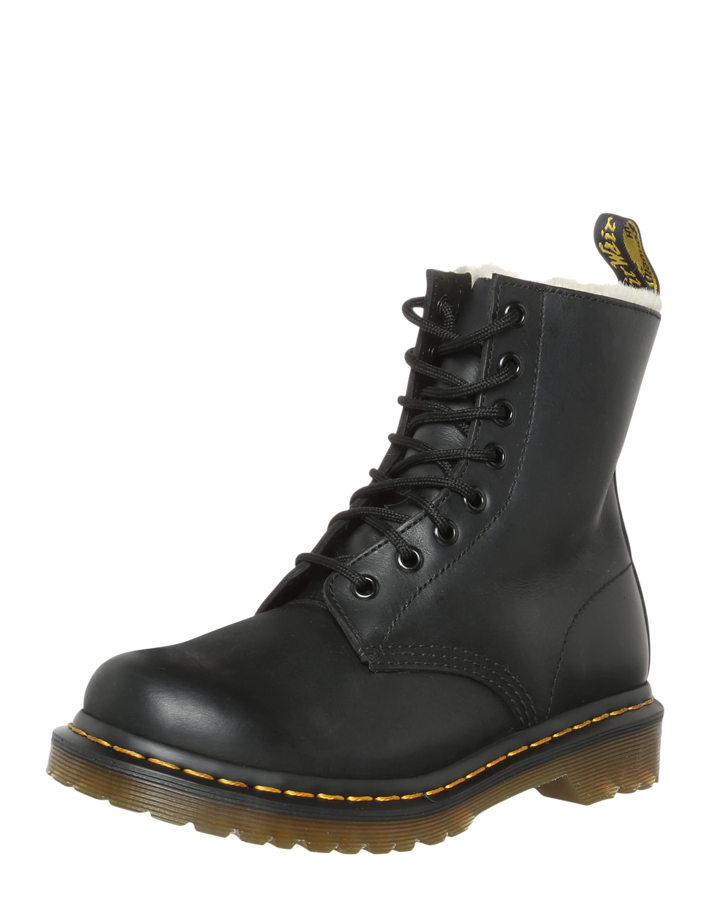 Dr. Martens Šněrovací kozačky '1460 Serena - 8' žlutá / černá / bílá
